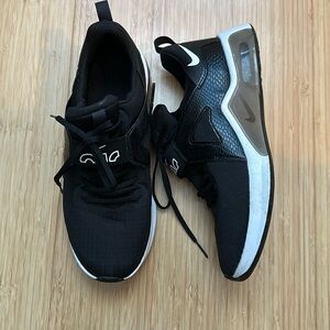 Black Nike Air trainer sneakers